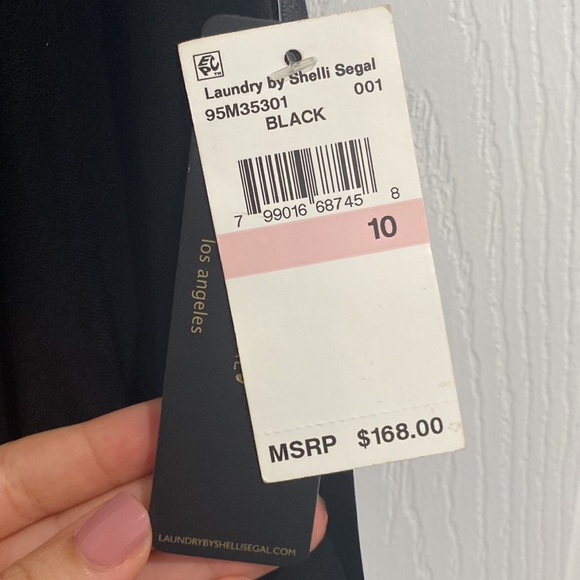 NWT Formal black dress; size 10; Lord and Taylor - Picture 6 of 8